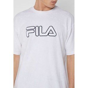 FM181782-100 FILA Men's Outline Logo [Black/White] T-Shirt NWT